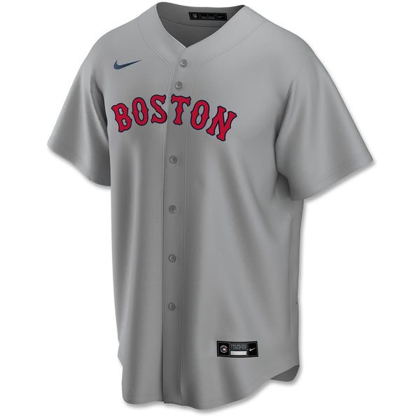 Men's Gray Boston Red Sox Replica V-Neck Jersey 