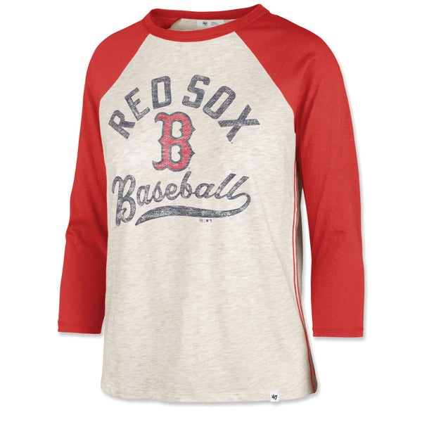 Number 04 in Red Raglan Baseball Tee