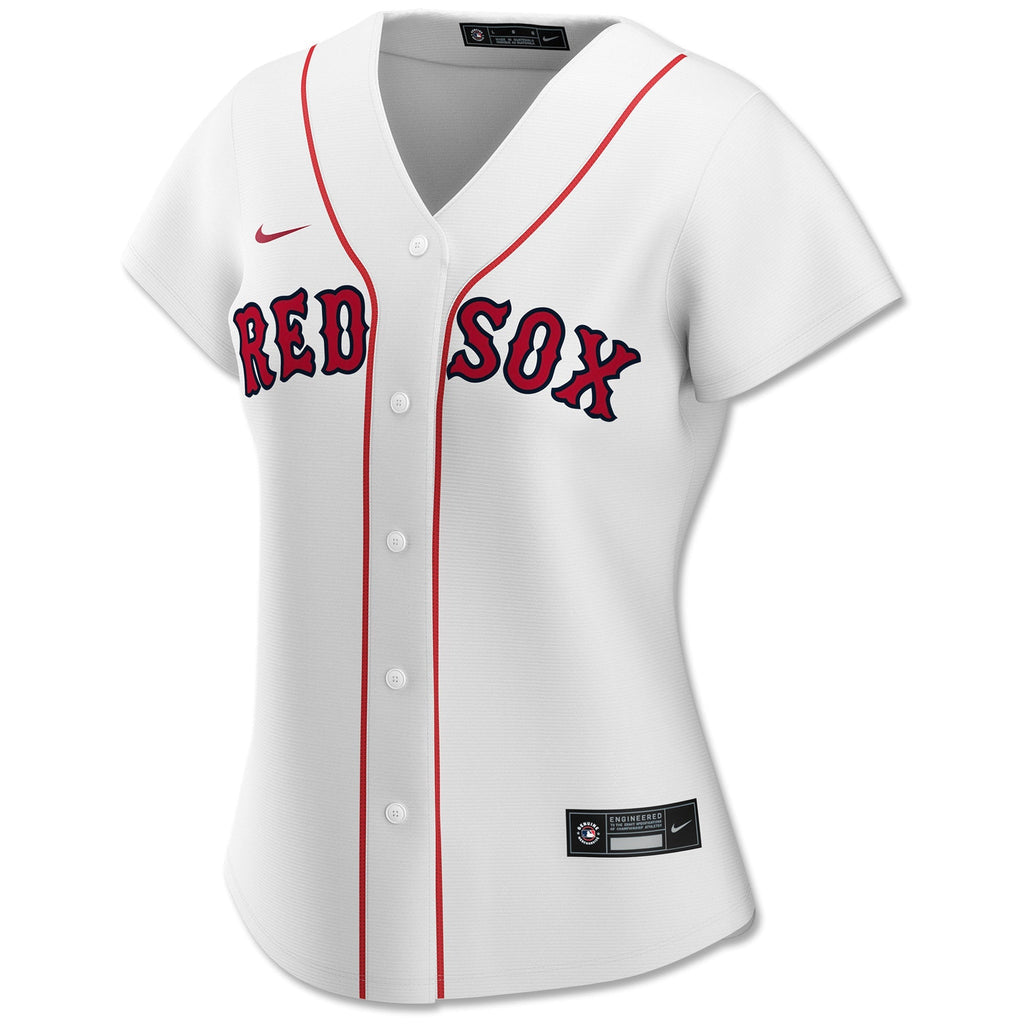 Boston Red Sox Baseball Shirt Nike Gray Women Size XL Lady Jersey