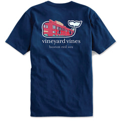 Boston Red Sox Long Sleeve Vineyard Vines Navy Fenway Facade Shirt